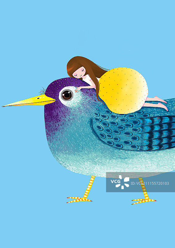 青春时尚唯美人物组图共3000幅-鸟和睡美人图片素材