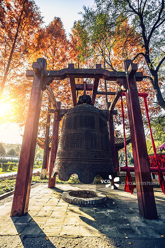 小雁塔晨钟图片素材