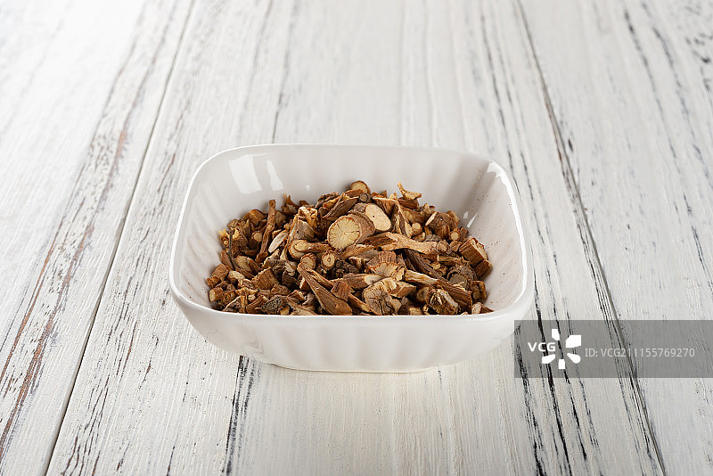 棚拍中药柴胡特写图片素材