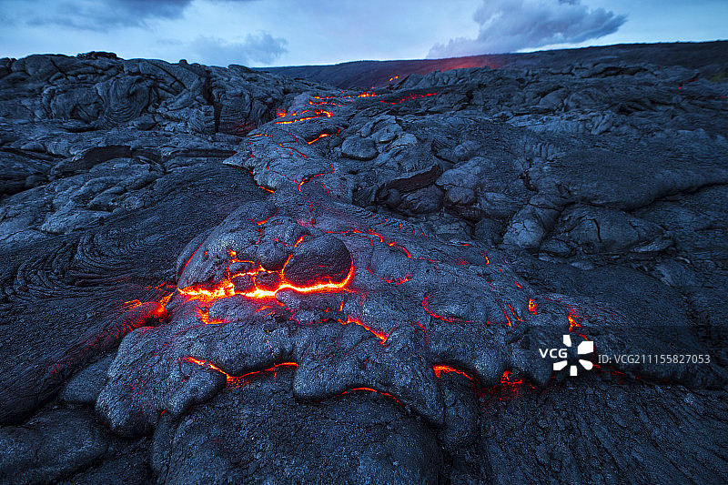 火山熔岩图片素材
