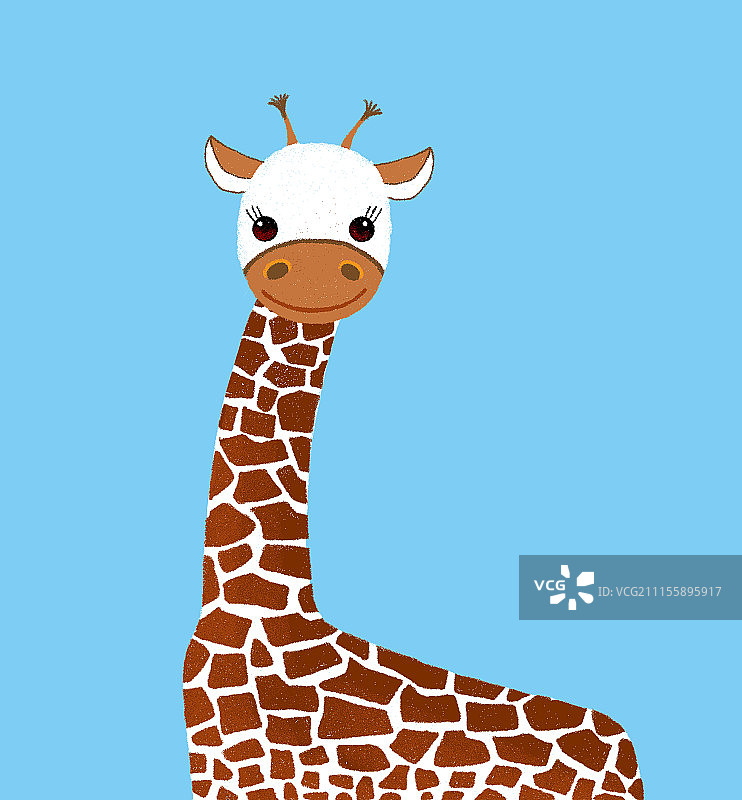 背景分离动物系列组图共3000多幅-长颈鹿系列插画图片素材