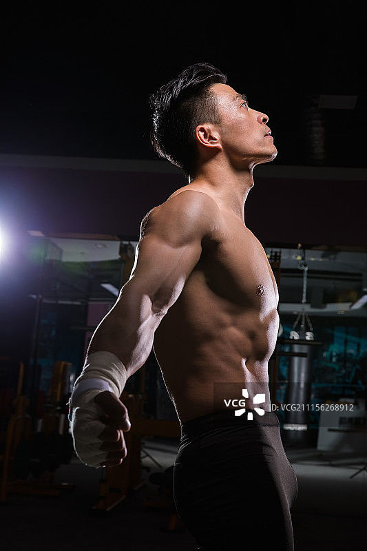 男性拳击运动员图片素材