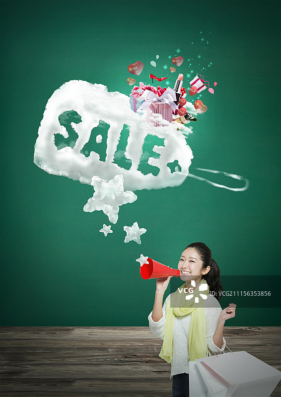 购物概念数字合成图像图片素材