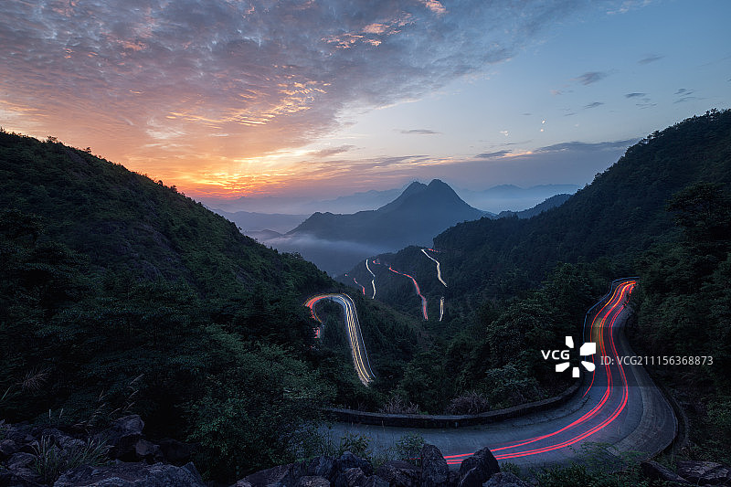 山间小路图片素材