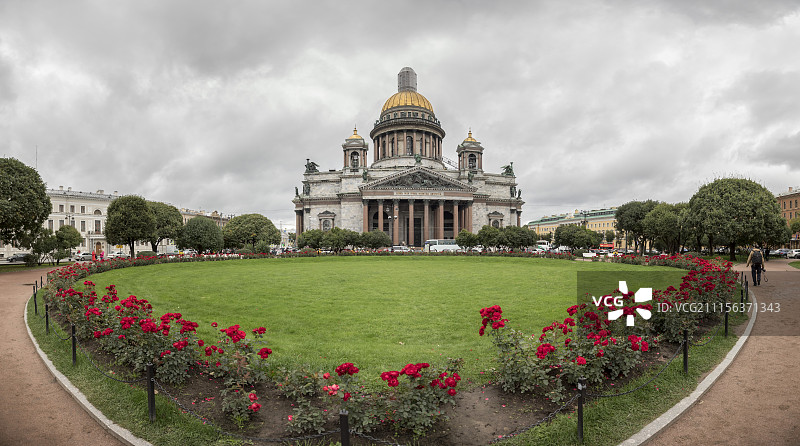 圣以撒大教堂全景图片素材