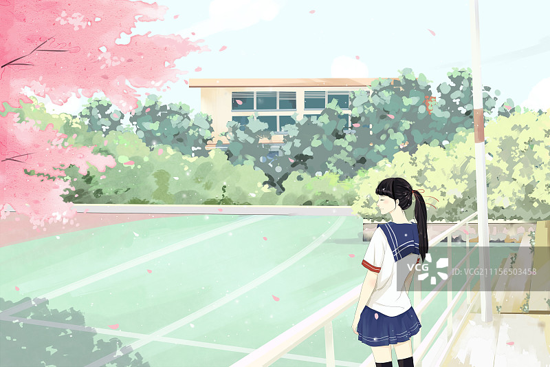 清新校园风图片素材