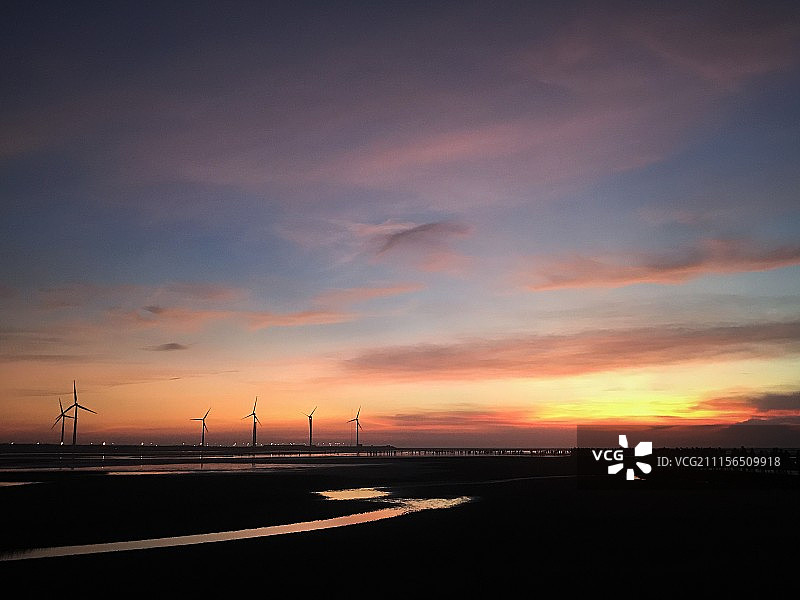 高美湿地图片素材