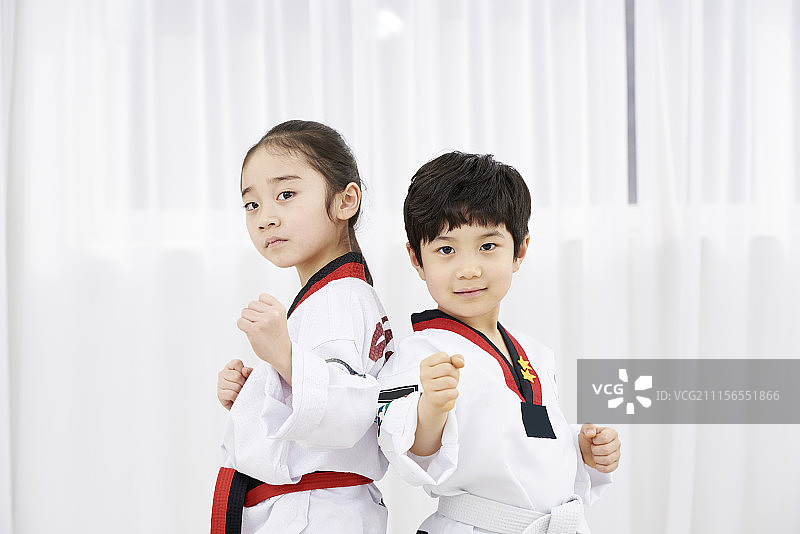 跆拳道儿童（韩国）图片素材