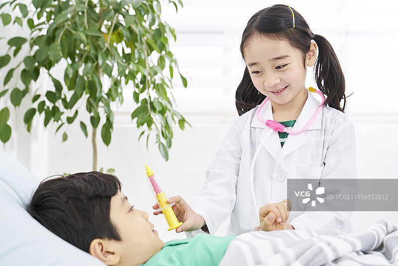 角色扮演儿童（韩国）图片素材