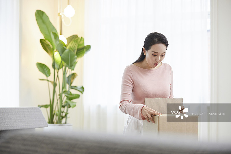 家庭、生活方式、家庭主妇,女,韩国人图片素材