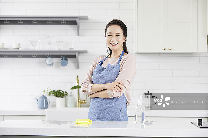 家庭、生活方式、家庭主妇,女,韩国人图片素材