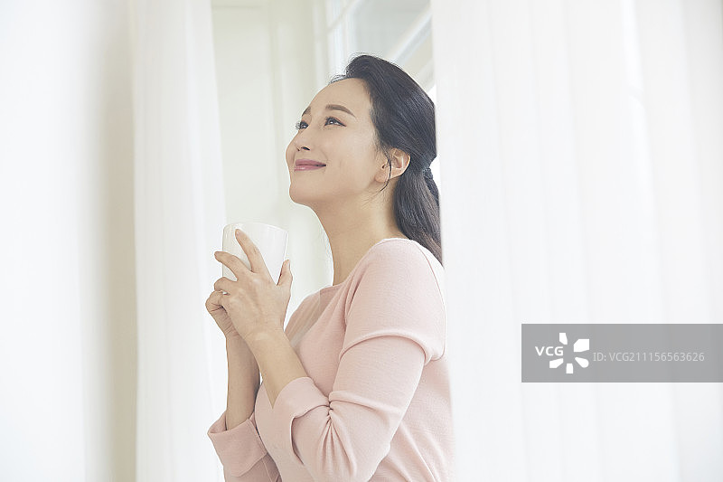 家庭、生活方式、家庭主妇,女,韩国人图片素材