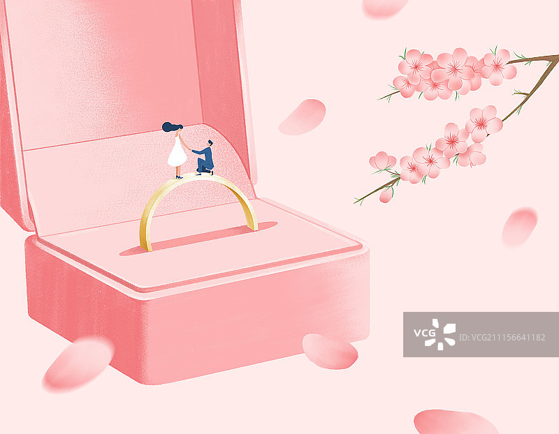 七夕求婚戒指1图片素材