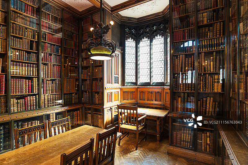 英式图书馆图片素材