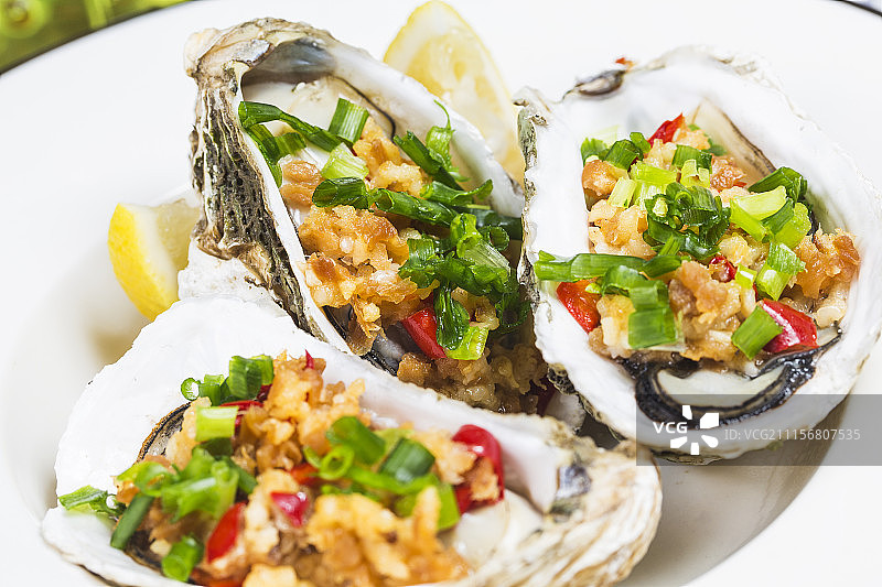 烤生蚝图片素材