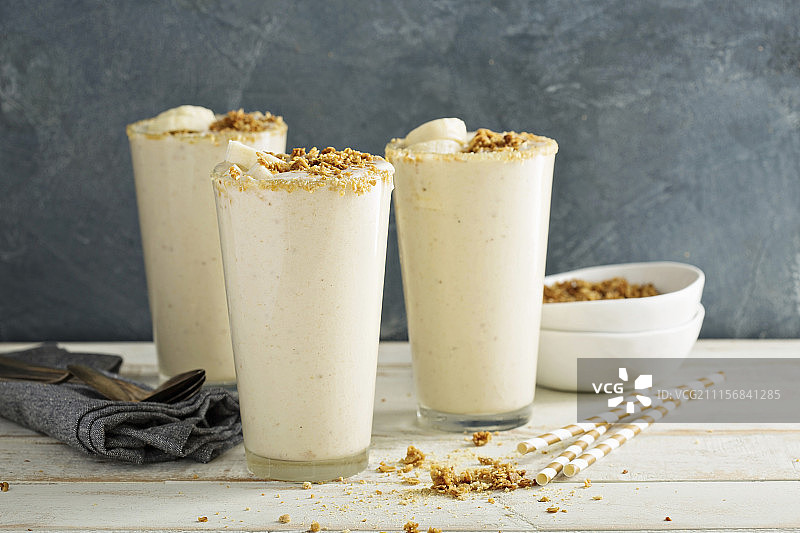 香蕉饼干冰沙图片素材