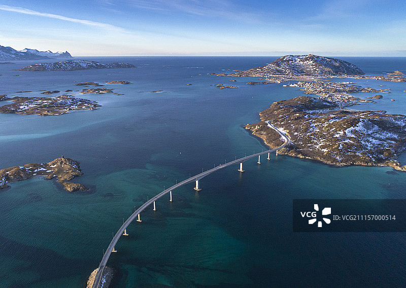 航拍挪威图片素材