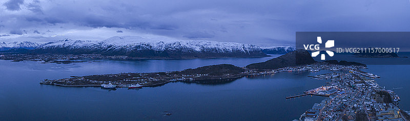 航拍挪威图片素材