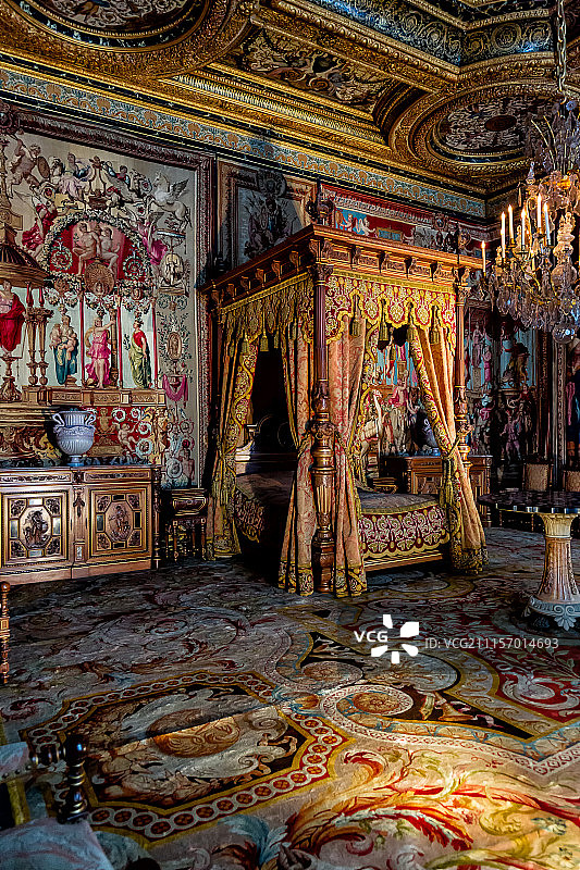 法国枫丹白露宫供电内部图片素材