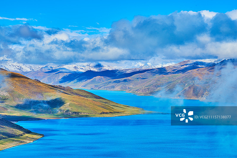 西藏羊卓雍措风光图片素材