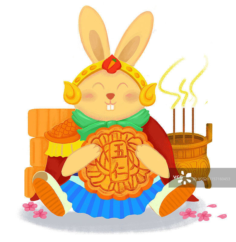 中秋节-兔爷-无背景图片素材