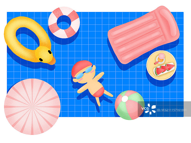 泳池的夏天图片素材