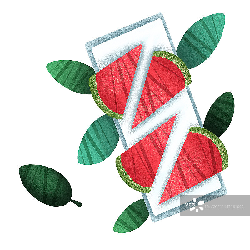 盘子里的西瓜图片素材