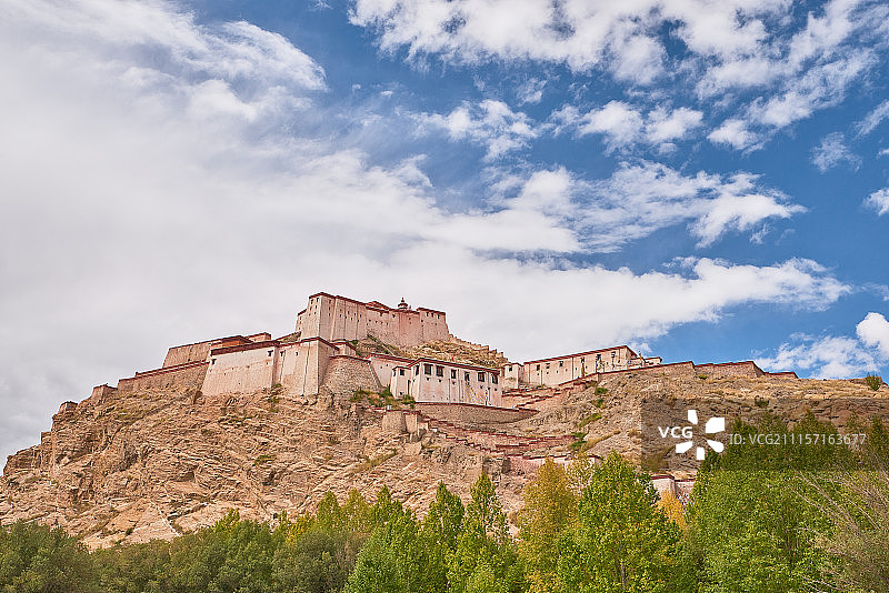 日喀则宗山古堡图片素材