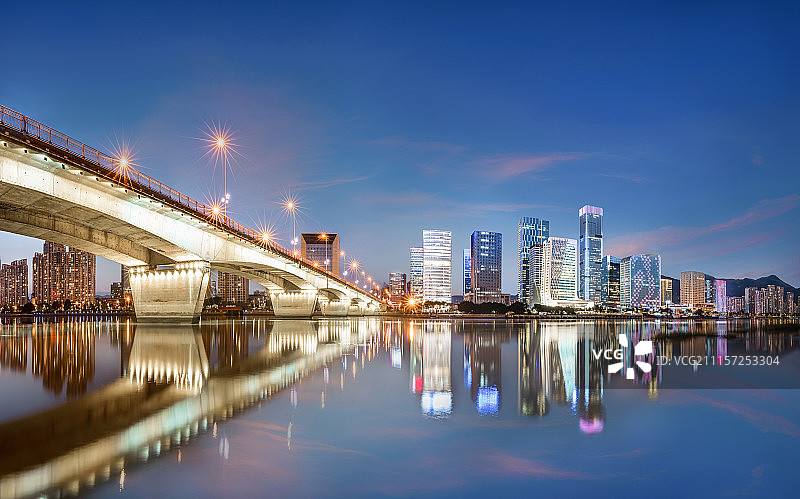 福州金融街风光图片素材