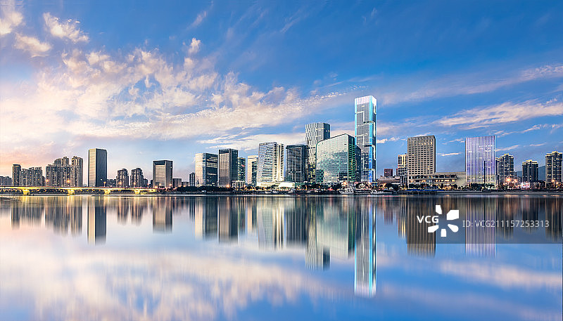 福州金融街全景风光图片素材