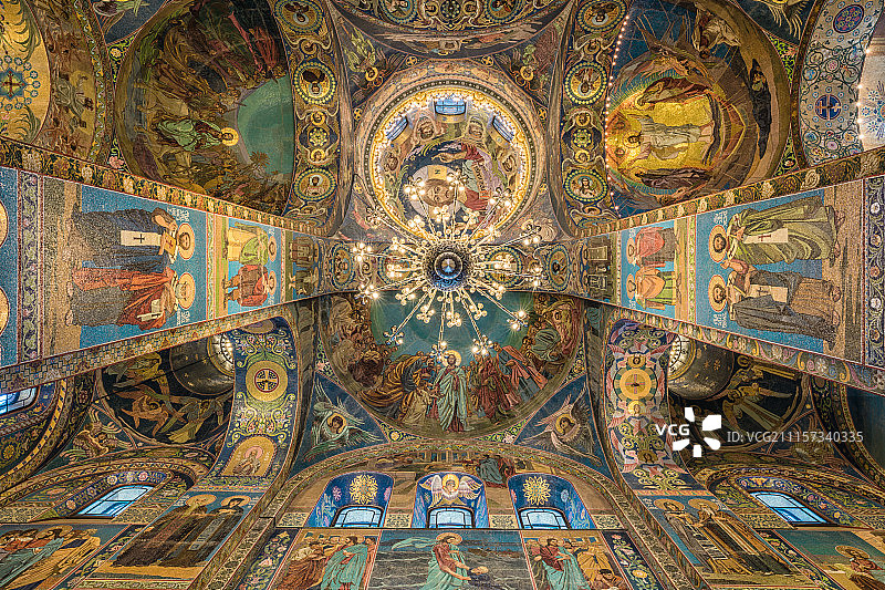 俄罗斯圣彼得堡滴血大教堂图片素材