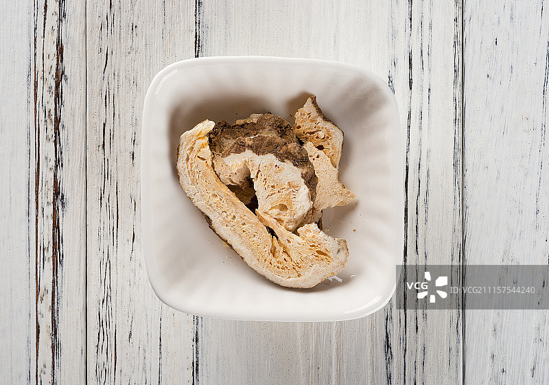 棚拍中药白术垂直角度特写图片素材