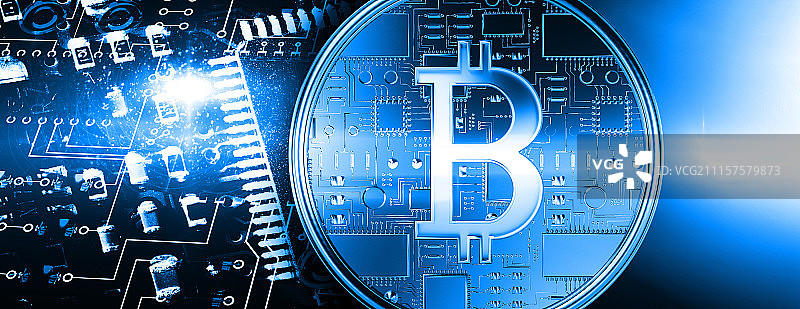 比特币合成图图片素材