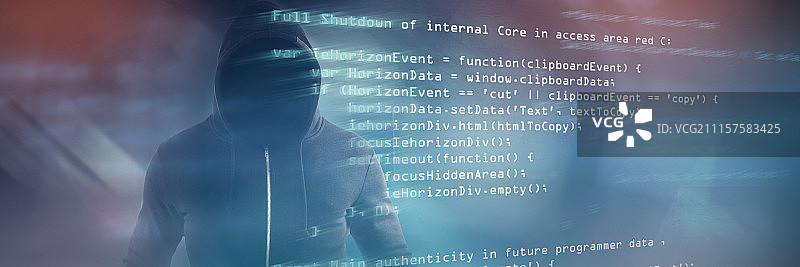 男性黑客合成图像图片素材