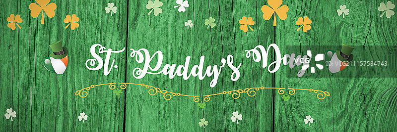 圣帕特里克节问候图片素材