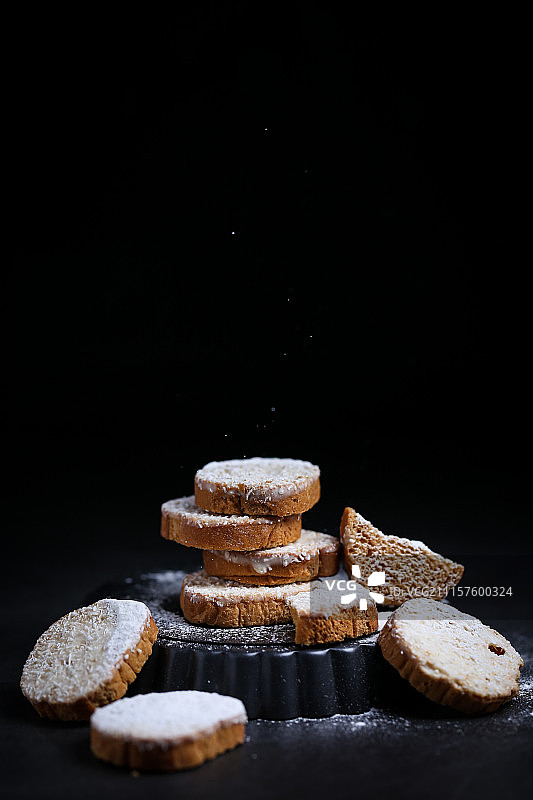 烘烤面包干饼干图片素材