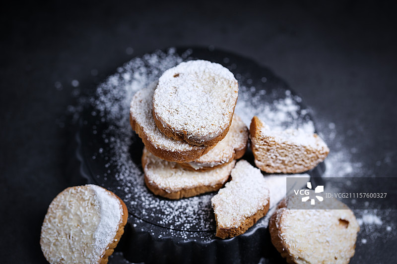 烘烤面包干饼干图片素材