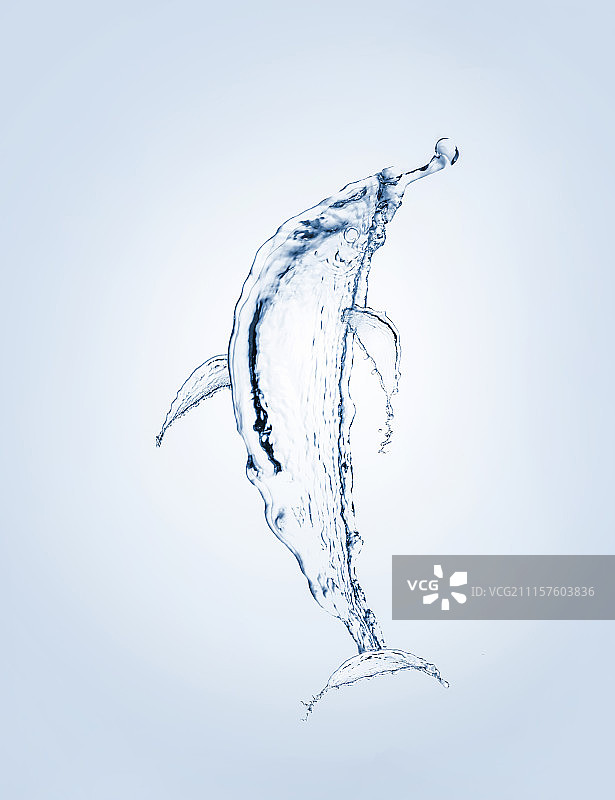 蓝色水花图片素材