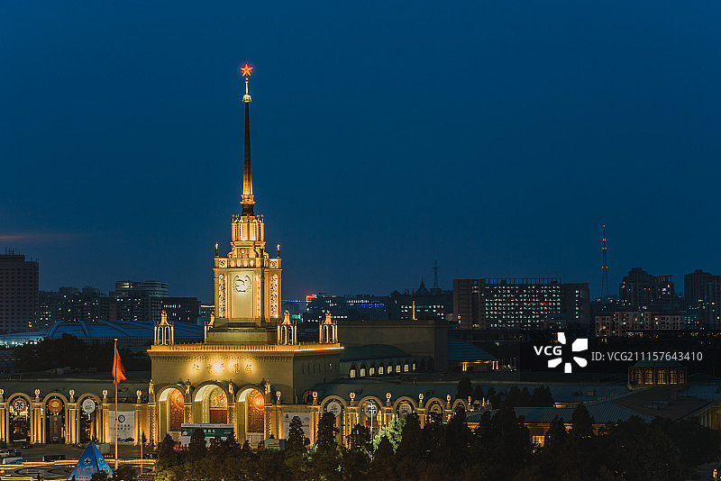 西直门北京展览馆图片素材