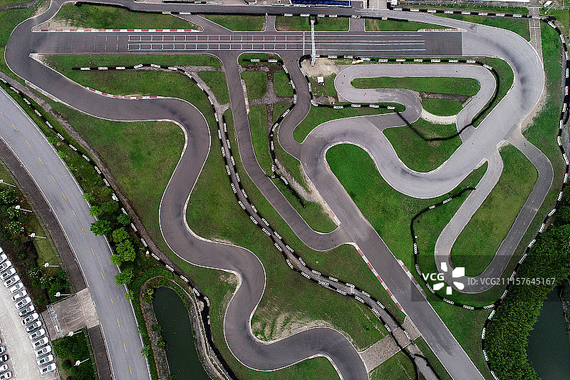 上海赛车场航拍图片素材