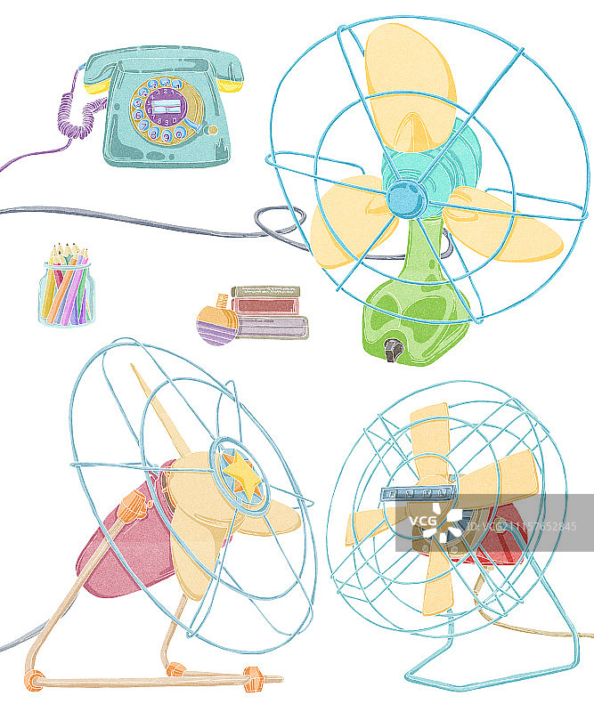电风扇元素图片素材