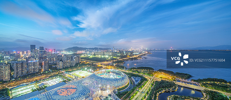 深圳市全景图图片素材