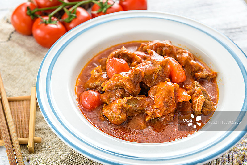 番茄牛腩图片素材