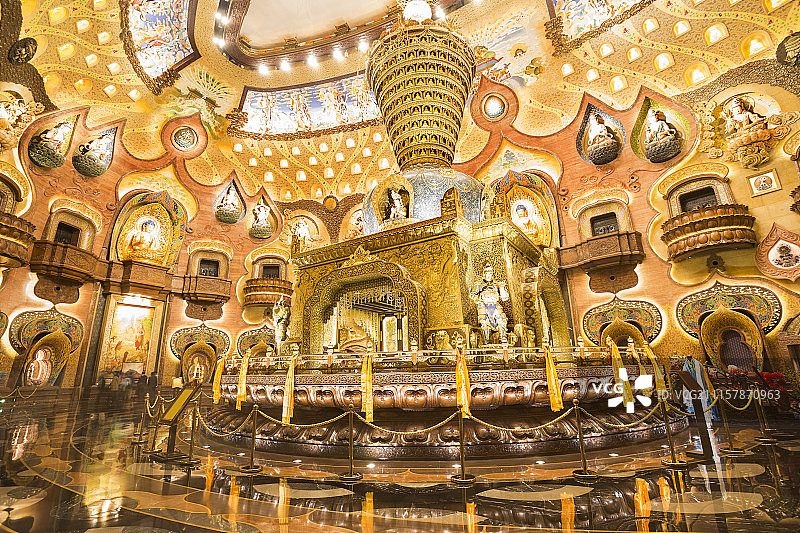 牛首山千佛殿内景图片素材