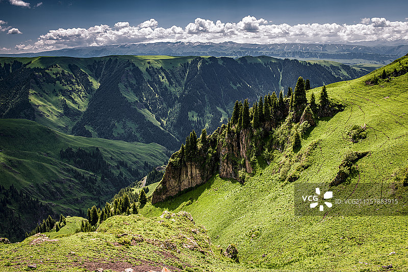 新疆独库公路沿线的美景图片素材