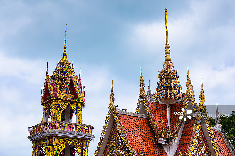 泰国苏梅岛千手观音庙建筑图片素材