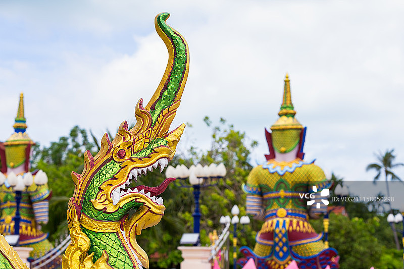 泰国苏梅岛千手观音庙建筑图片素材