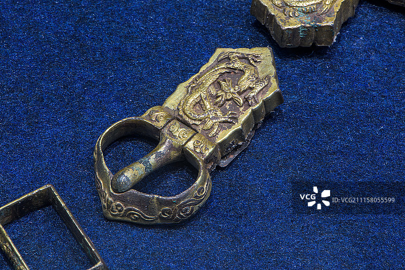 辽代鎏金马具 内蒙古博物院收藏图片素材