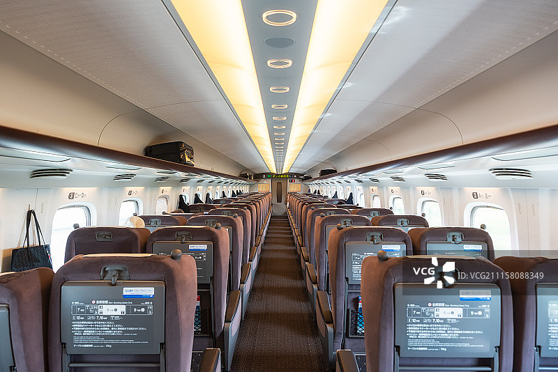 日本新干线内景高清图图片素材