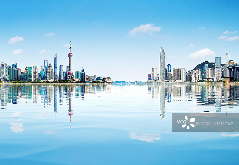 上海城市风光全景图片素材